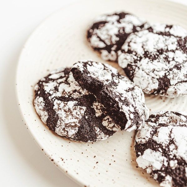 Black Forest Crinkle Cookie