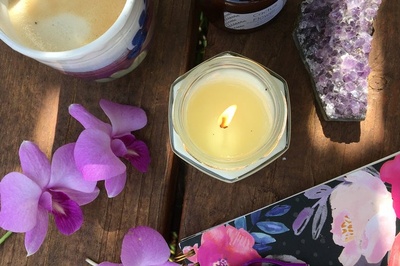 Monthly Soy Wax Candle scented with Essential Oils * Photo 3