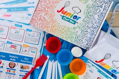 JuniorChefBox Monthly Kids Cooking Kit W/Video Tutorials  - Free Apron & Free Shipping Photo 3