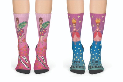 Monthly Girl Power Socks with Custom Face Photo 2
