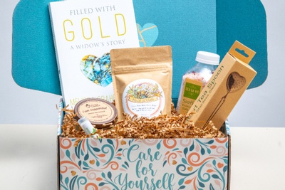 Filled With Gold Self-Care Support Box for Widows Photo 1