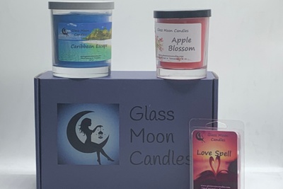 Glass Moon Candles Photo 3