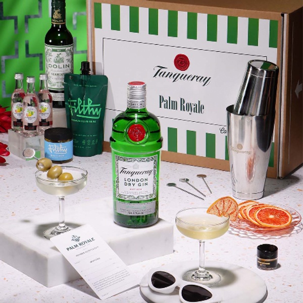 May 2024's Tanqueray Martini Kit to Celebrate the Launch of Palm Royale
