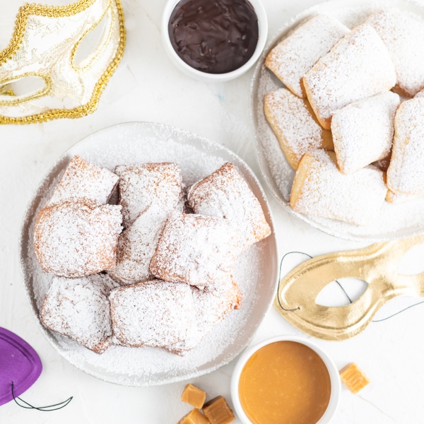 February 2024 - Beignets with Caramel and Mocha Sauce