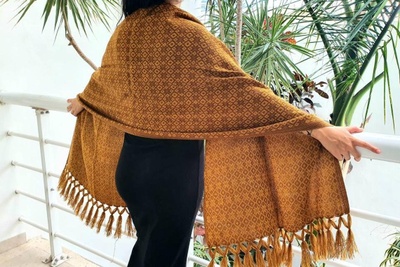 Hand made Mexican rebozo scarf Photo 2