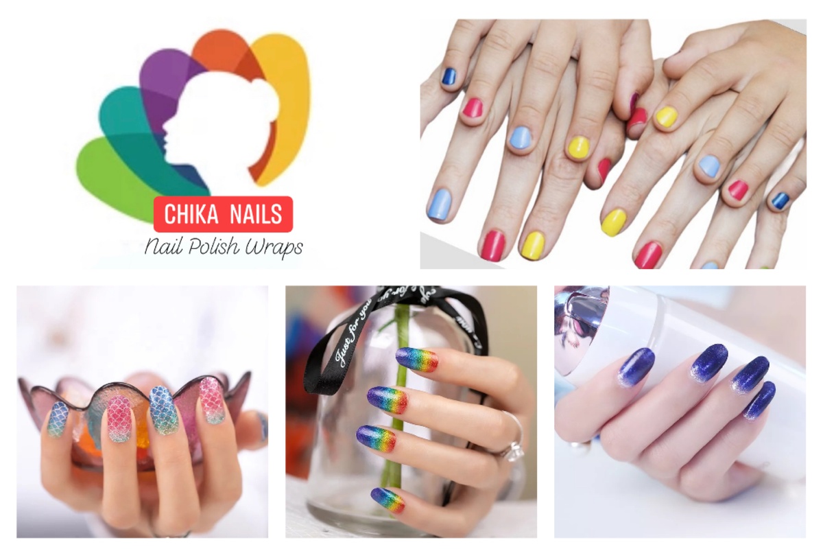 Lots of hands with colorful nails from a Chicka Nails subscription box.