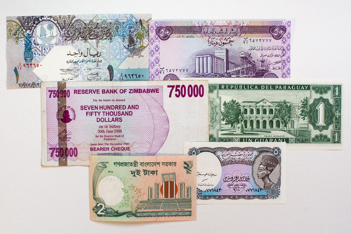 World paper money from Venture in History Photo 1