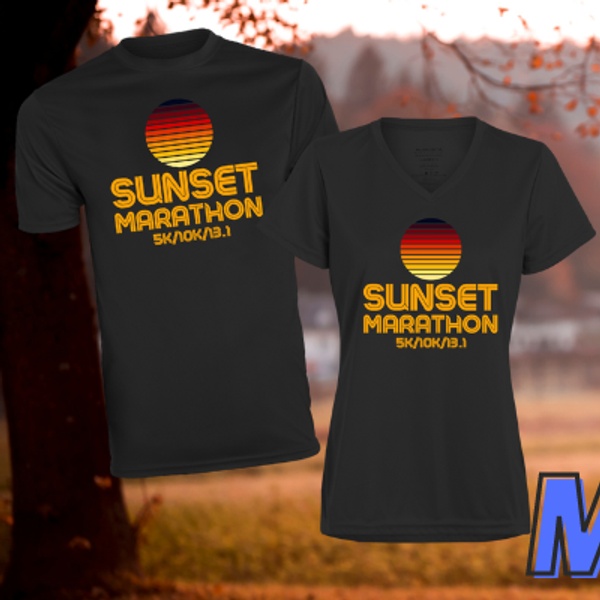 Sunset Marathon Themed Shirt