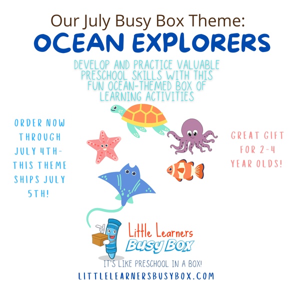 July 2023- Ocean Explorers Themed Busy Box