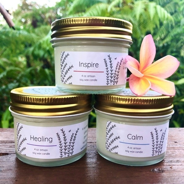 June Candle Trio: Healing, Inspire, and Calm