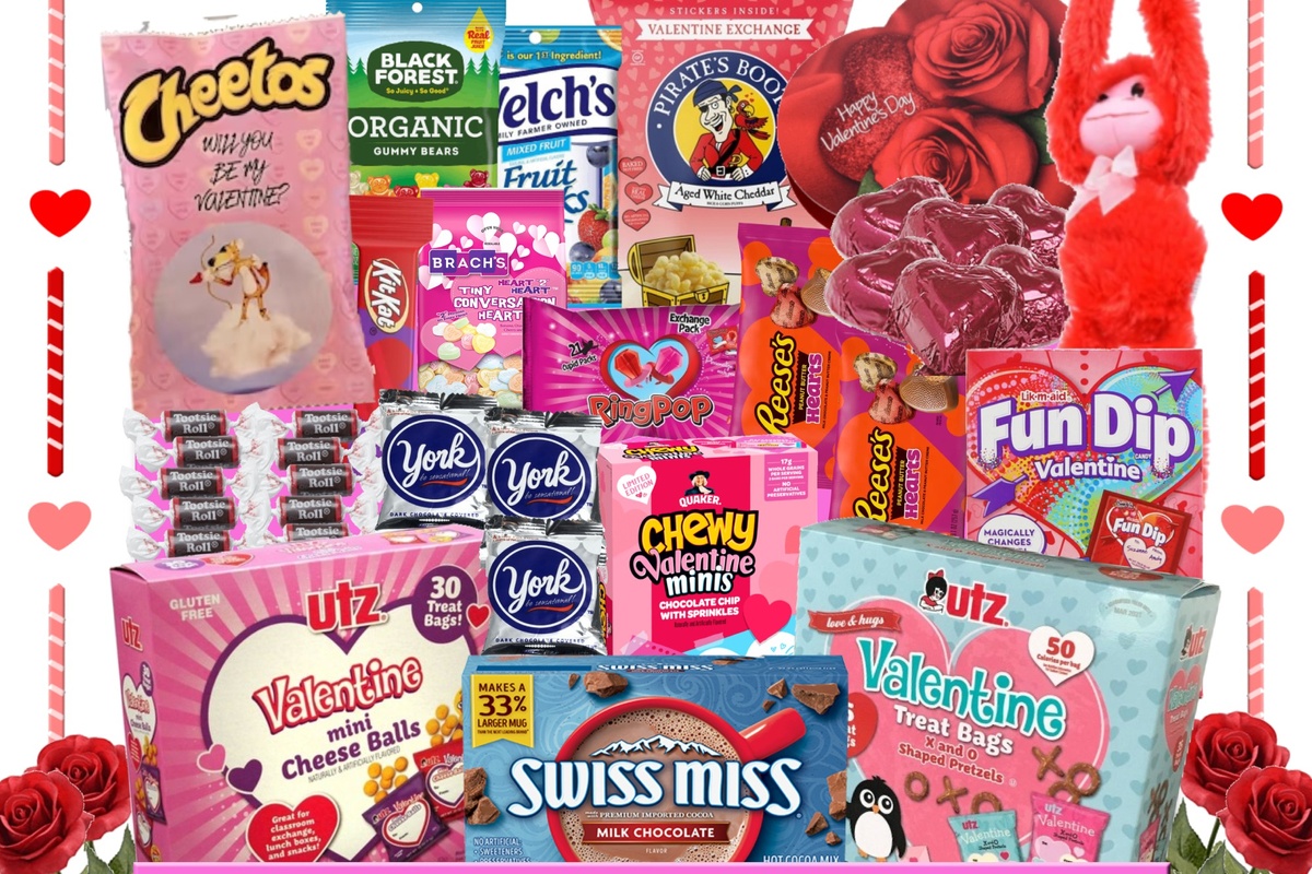 Valentine's Day Gift Box | Valentines Day Candy For Him, For Her | Holiday Themed Monthly Snackbox - St. Patrick's Day, Easter, Fourth of July Holidays Photo 1