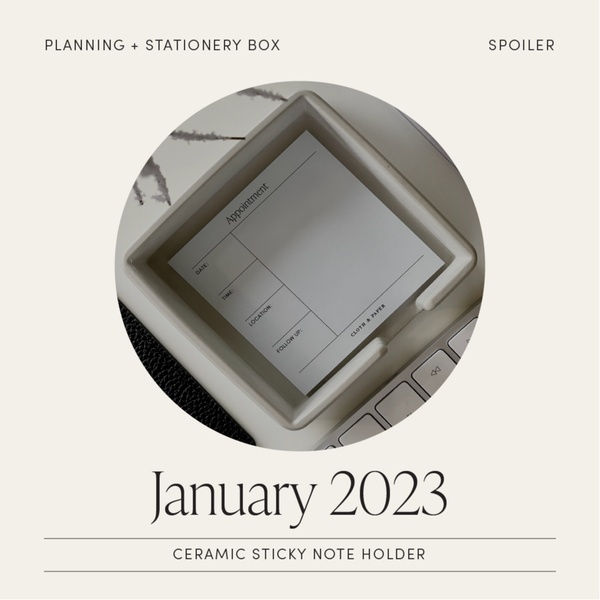 January 2023 Planning + Stationery Box
