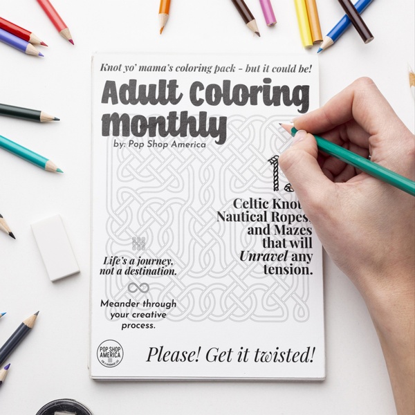Adult Coloring Monthly - Cratejoy