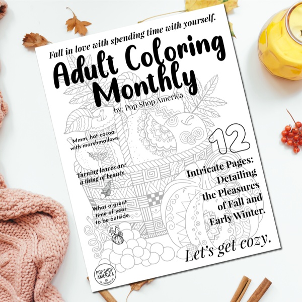 Adult Coloring Monthly - Cratejoy