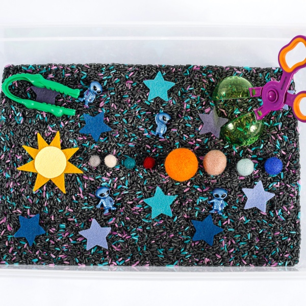 Solar System Sensory Bin