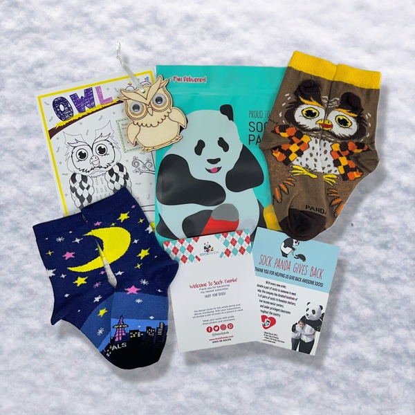 November 2023 Panda Pal Kids Socks (with Extras)