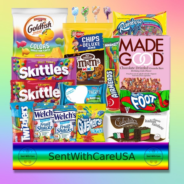 Rainbow Themed Snack Box