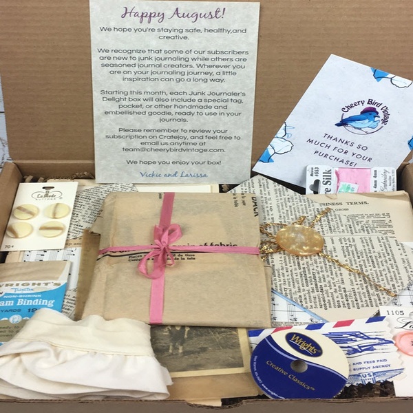 August Junk Journaler's Delight Custom-Curated Box
