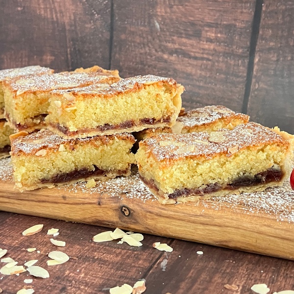 January 2024 - Cherry Bakewell Slices