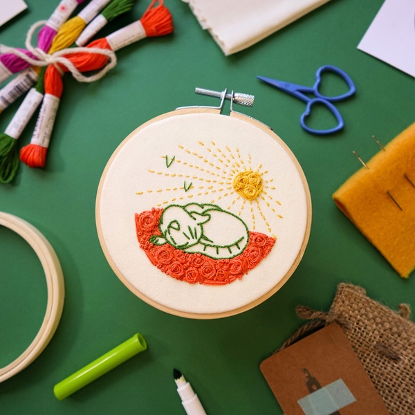 April 2024 Box! (Sun Kitten Embroidery Project)