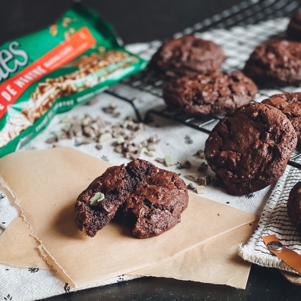 Andes Mint Double Chocolate Cookies