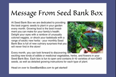 Seed Bank Box Photo 2