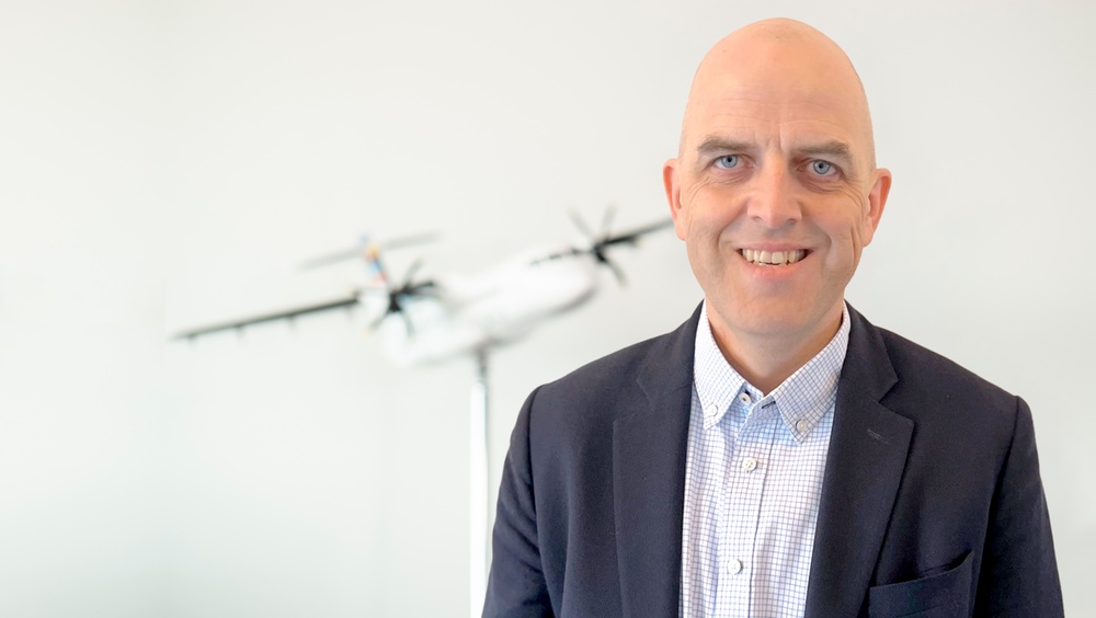 Personporträtt på Lars Resare, Chief Sustainability Officer på flygbolaget BRA 