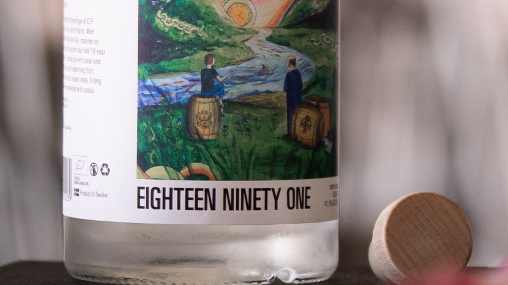 Interpretations by Hernö Gin. 2019, Hernö Eighteen Ninety One Dry Gin. 3 500 bottles 41,1 % ABV.