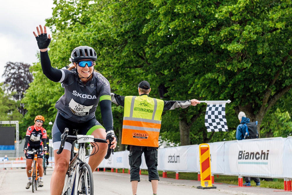 Målgång i Halvvättern 2019.
Foto: Petter Blomberg