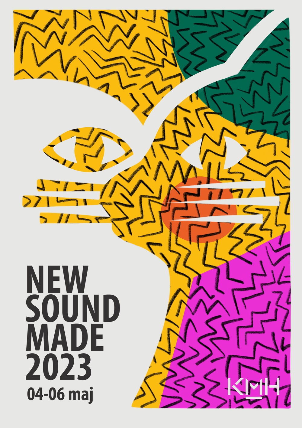 Tecknad affisch till New Sound Made 2023