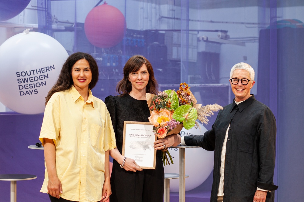 Award ceremony: Region Skåne's Design award - Hanna Negash, Karin Olu Lindgård, Dorte Bo Bojesen