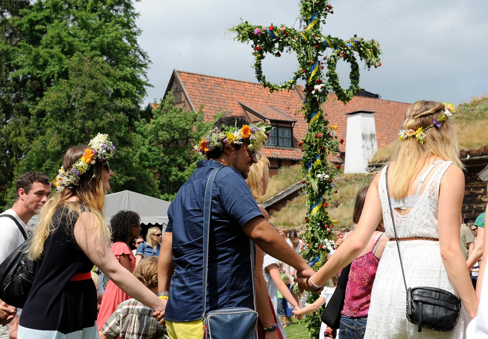 Midsommarfirande på Kulturen i Lund. Foto: Viveca Ohlsson/Kulturen