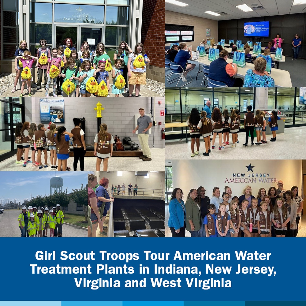 Girl Scout Troops from IN, NJ, VA and WV.