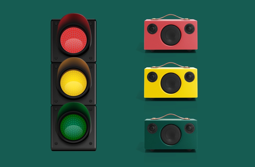 Audio Pro T3+ Traffic light colours