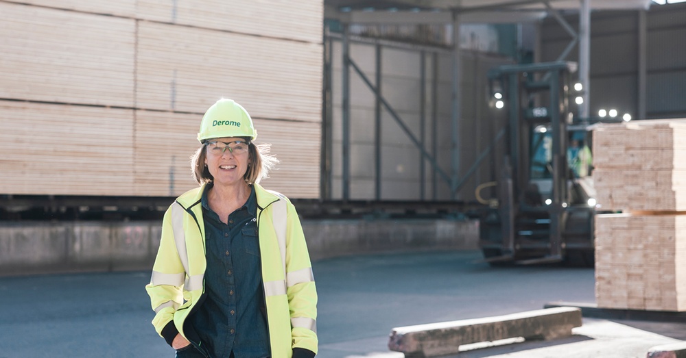 Linda Andersson, vd på Derome Timber