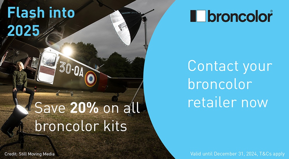 Flash into 2025 with 20% Direct Saving on all Broncolor kits