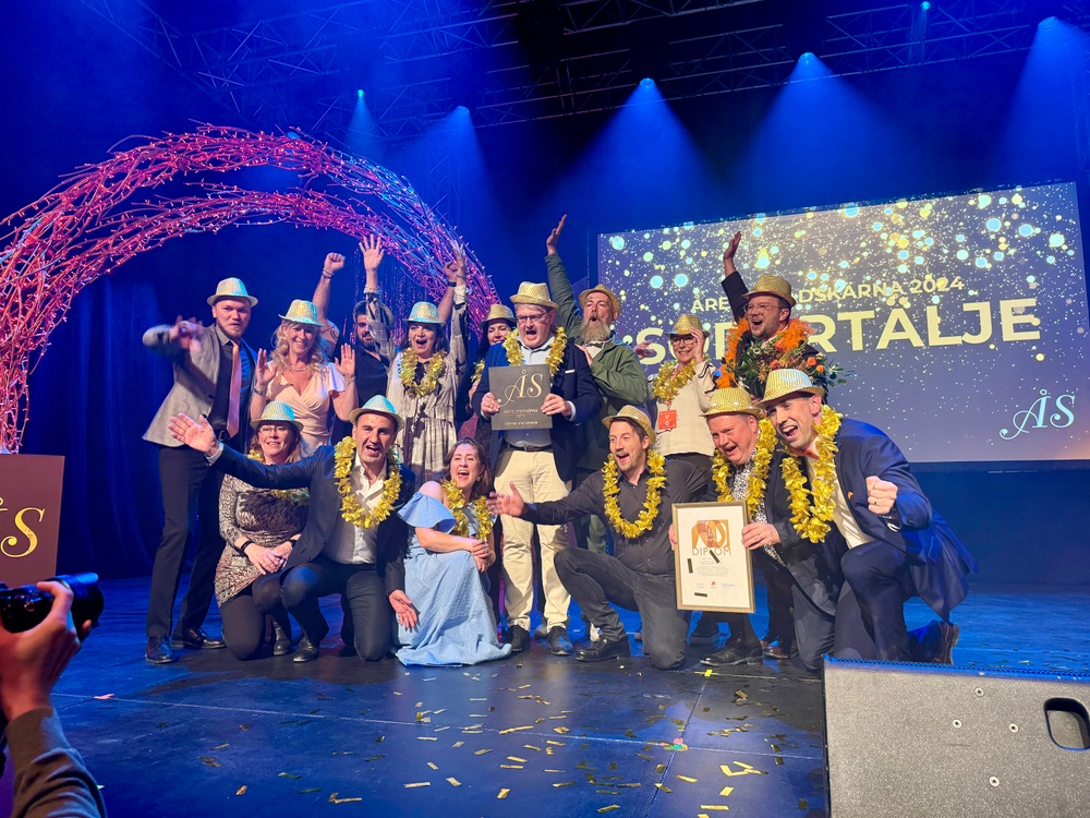 Under tisdagskvällen den 21 maj tog Södertälje emot Svenska Stadskärnors utmärkelse Årets Stadskärna 2024. Foto: Södertälje City