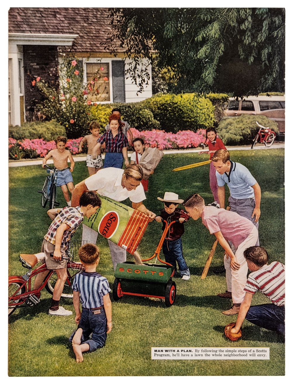 Advertisement of O.M. Scotts & Sons about lawn care, in: Life Magazine, 31 August 1959 © Vitra Design Museum