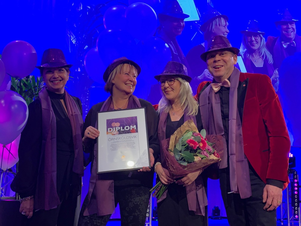Örnsköldsvik är en av de städer som fått utmärkelsen Årets Purple Flag.