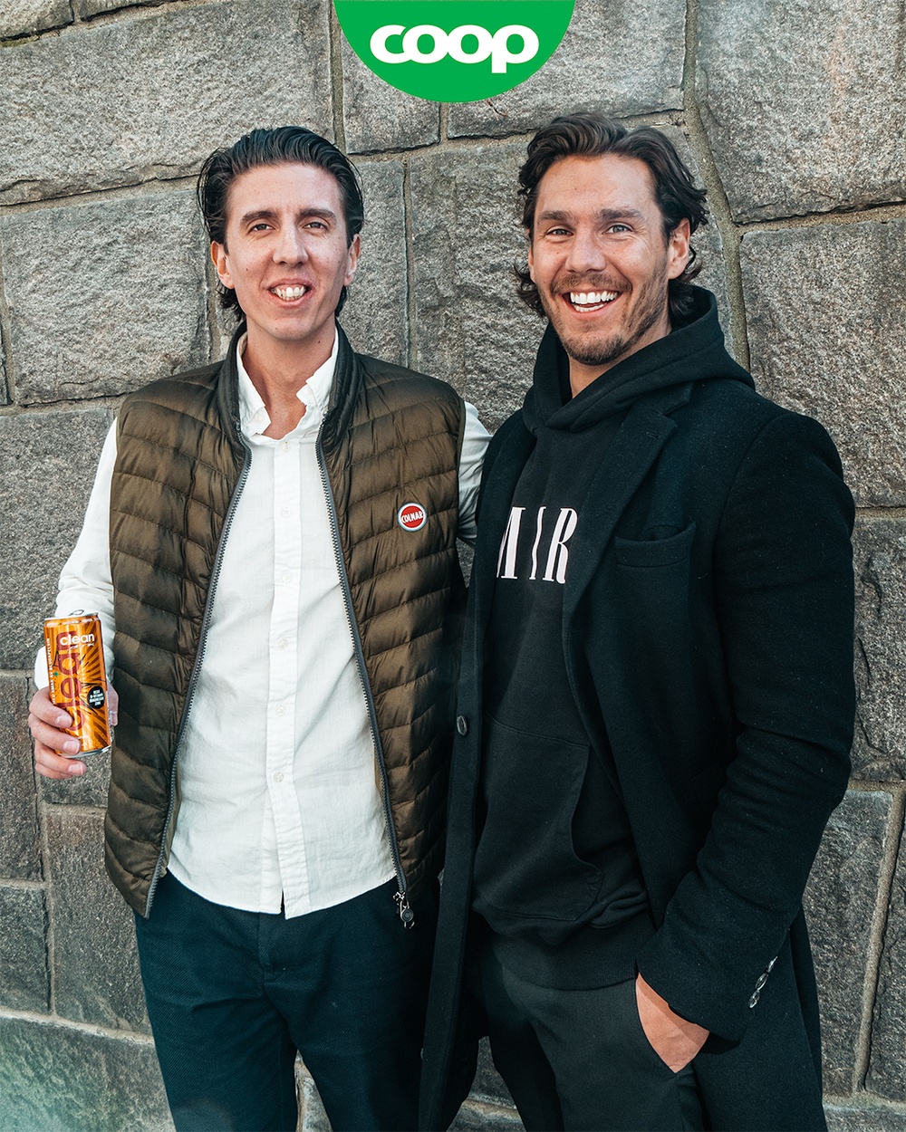 Clean drinks grundare Sebastian Kvissberg och Hugo Rosas