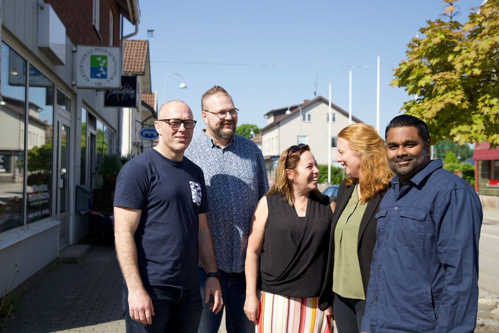 Morten Sörö, Peter Andréasson, Pernilla Nilsson, Cecilia Trolin och Daniel Andersson.