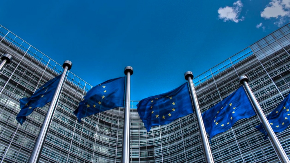 EU flag in Brussels