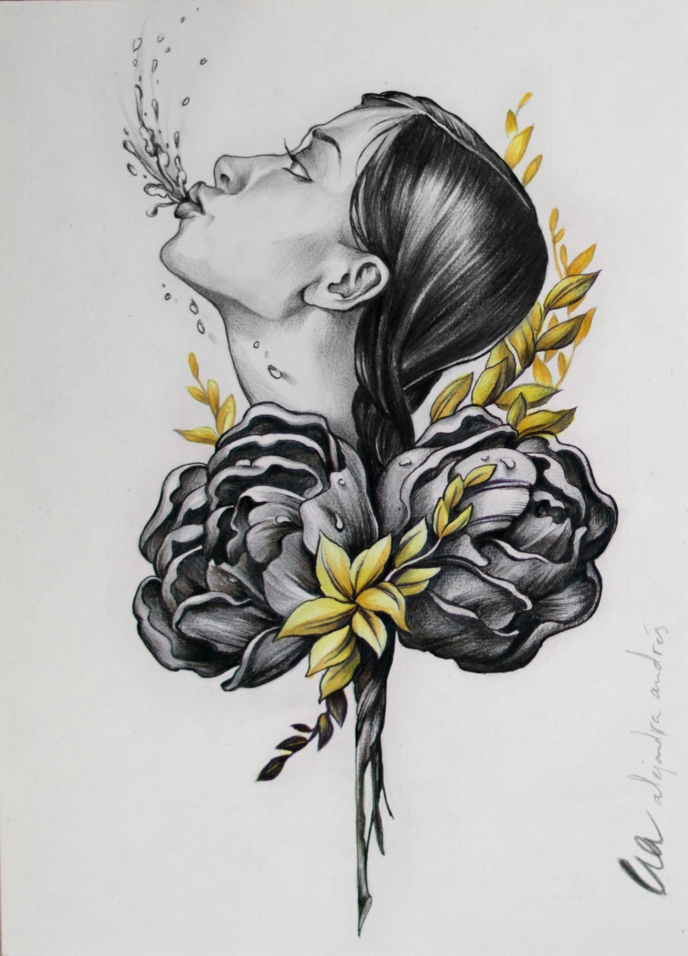 Illustration: Alejandra Andres, tatuerare i Barcelona