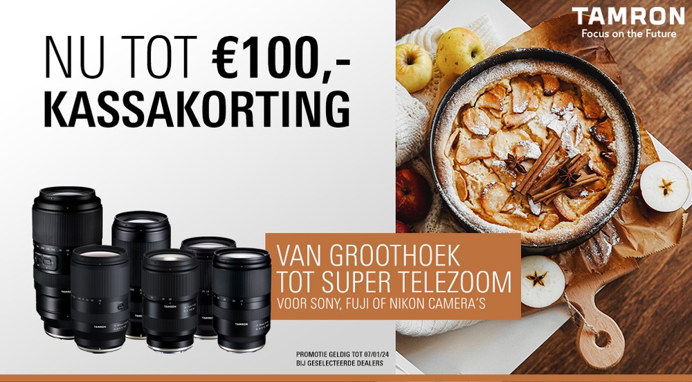 Tamron Kassakorting Promotie op zes populaire zoomobjectieven