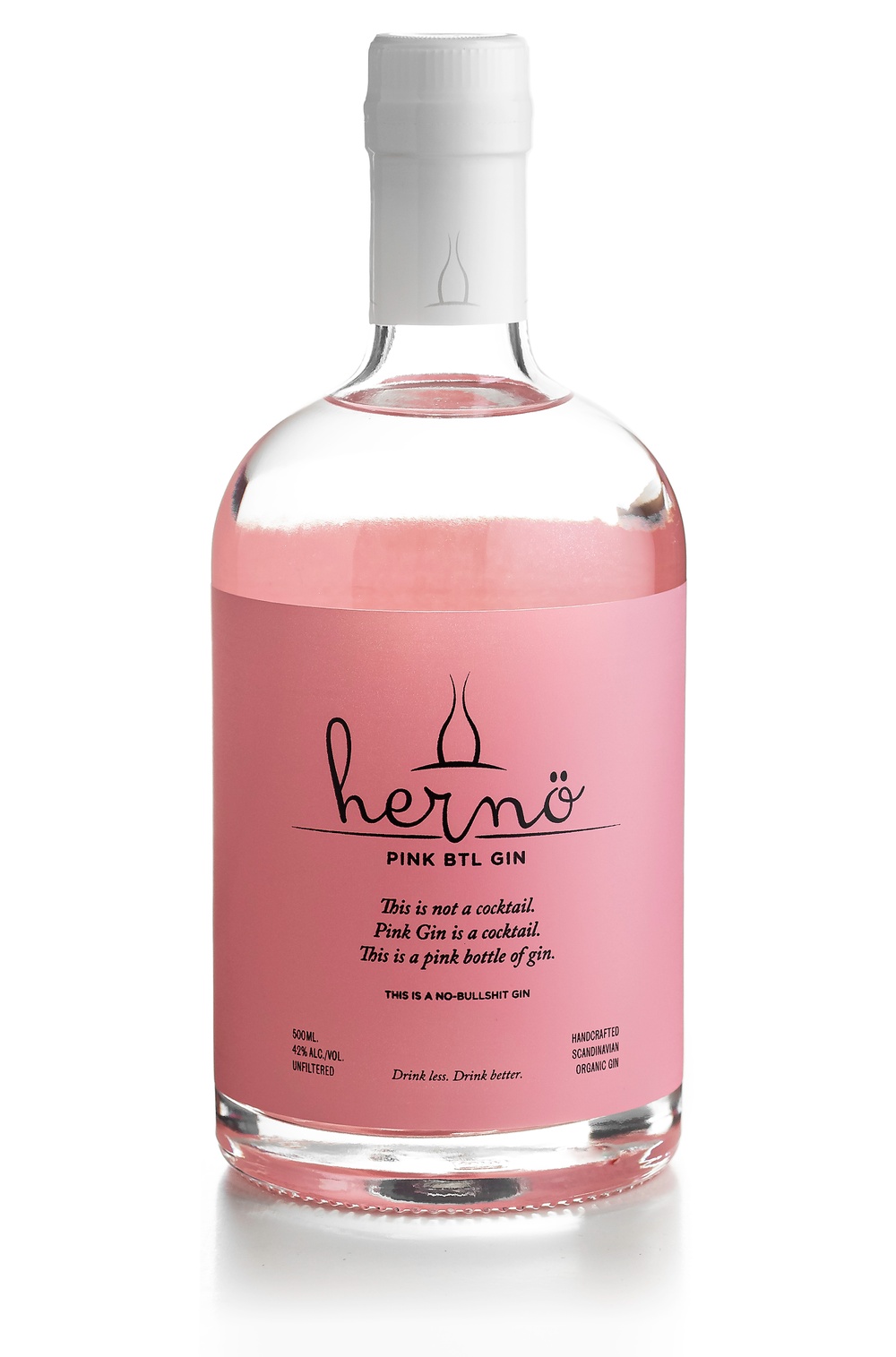 Hernö Pink BTL Gin is an organic London Dry Gin, no additives such as colour, artificial aromas or sugar. Gin shouldn’t be coloured as a marketing gimmick. Hernö Pink BTL Gin is a fruity and floral gin yet juniper predominant. Distilled with a total of eight organic botanicals including juniper, strawberries and rose petals. Bottled at 42%.