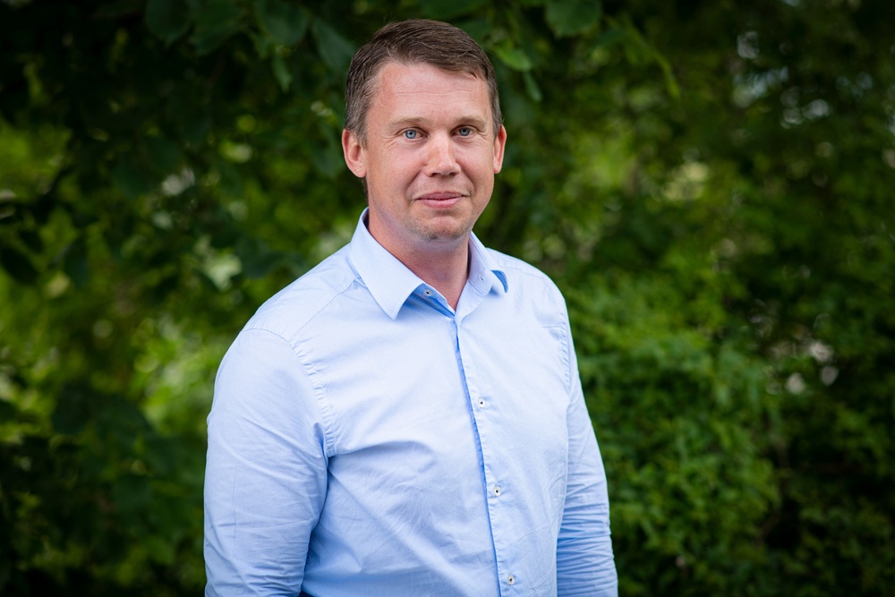 Pontus Larsson, affärsområdeschef för Sverige. Foto: Fredrik Bankler