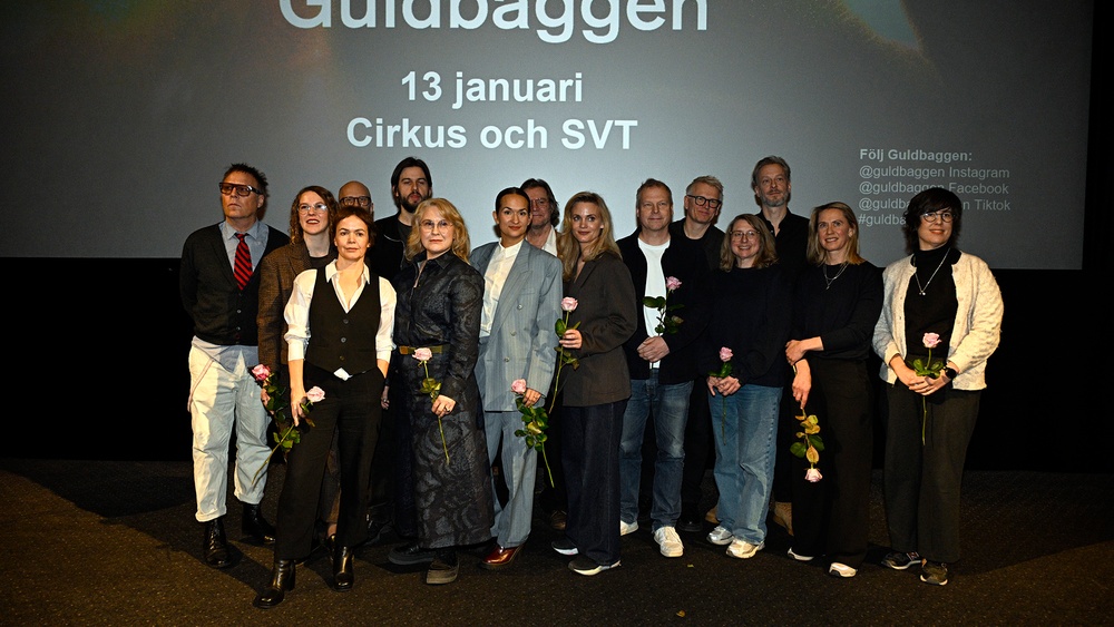 Glada Guldbaggenominerade på Filmstaden Sergel. Foto: Henric Wauge. SPA | Swedish Press Agency