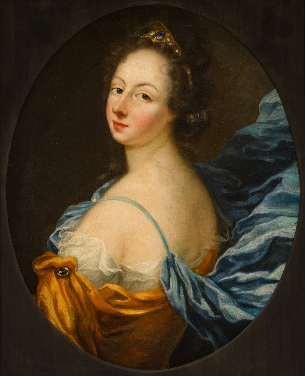 Självporträtt av grevinnan Amalia Lewenhaupt, född Königsmarck.