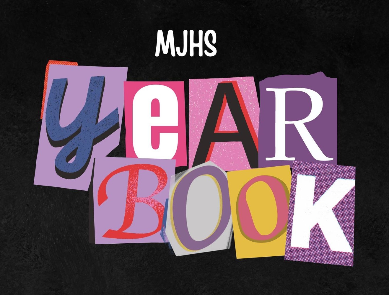 Text Reads MJHS Yearbook