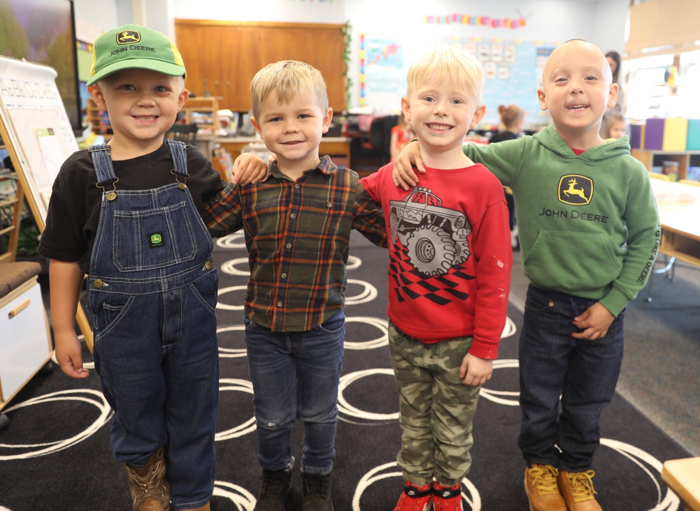 Students dressed up for Country Living Day